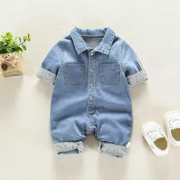 Overalls diimuu Baby Boy Kleidung Childrens Oberbekleidung Denimhose Mode Childrens Casual Overall Langarmhose D240515