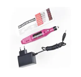 Filer Nagelverktyg Elektrisk borrkraft med 6Bits US Adapter Akrylgel Remover Machine Manicure Pedicure Tool