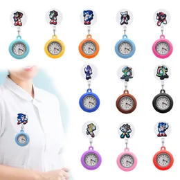 Pocket Watch Chain Sonic Clipes Lapel For Nurses Doctors Clip-On Hanging FOB Dålig infällbar sjukhusmedicinska arbetare Badge Reel på OTZCC