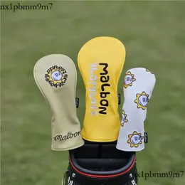 Diğer Golf Ürünleri Sun Fisherman Hat Golf Kulübü #1 #3 #5 Karışık Renkler Ahşap Head Covers Sürücü Fairway Woods Kapak Pu Deri Baş Kapakları Golf Putter 580