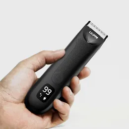 Professional Rechargeable Waterproof Razor Shaving Clipper Electric Groin Hair Trimmer for MenWomen'
