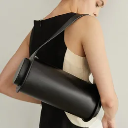 Turkey European Custom Cylindrical Bag Solid Color Handbag Fashion Versatile Bag New Round High-end Retro Bag