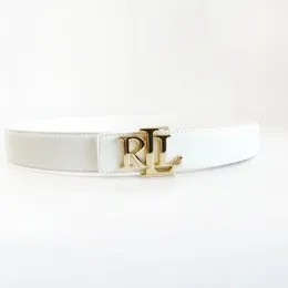 RLL Belt Men's Luxury Designer Colored Cowhide Belt Black Glacd Buckle Refe