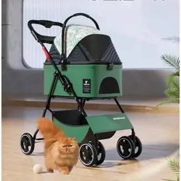 Portador de cães pequenos fornecedores de teddy transportar fornecedores de design de assento de assento carrinho de carrinho de carros universais de polia para cães