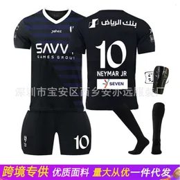 Fotbollströja 2324 Riyadh New Moon 2 Away Size 10 Neymar Football Set Sports Training Jersey