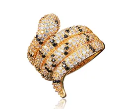 2018 Nuovo anello di dito placcato in oro 18K con zircone Gioielli per feste di moda per donne Gifts di compleanno di alta qualità Drop Shipping7394476