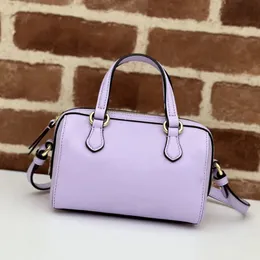 Super mini topphandtag väska designer axelväskor kvinnor lyx mode klassiska lila rosa söta crossbody väskor tygväskor smink väskor handväskor hög kvalitet