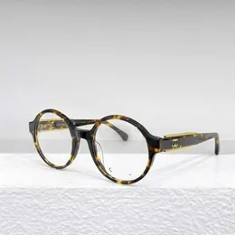 1月24日のデザイナーCHトップサングラスXiangjias New Tiktok Online Celebrity Japanady and Korean Glasses Womens汎用性の高い平野の顔フレーム3459