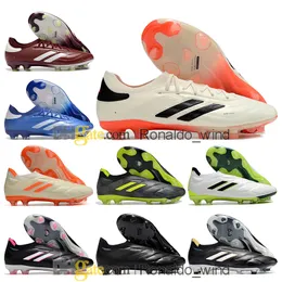 هدية حقيبة رجالي عالية الكاحل لكرة القدم أحذية Copas Pure 2 FG Firm Ground Cleats الكلاسيكيات الرجعية الجلدية النقية.