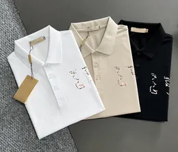 Masowe małże T-shirty mężczyzn Polos swobodne luksusowe koszulki haftowane topy tees medusa bawełniany wąż wzór polo-shirt polo koszulki azjatyckie rozmiar m-3xl