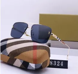 Óculos de sol para mulheres glasses de sol para homens para homens clássicos de luxo design de moda design de moda de moda de lençol solar protetor de radiação Trends Sunglasses B8324