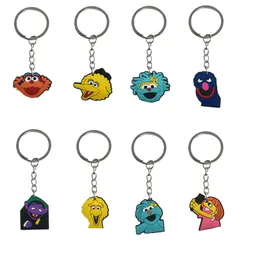 Gioielli Sesame Street Keychain Keyring for Men Birthday Christmas Party Regale Goodie Bag Stuff Formies Adauble Schoolbag Ba Otgrr