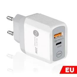 PD 25W USB C Charger Phone Charger Fast Charging Type C Charger Quick charge 3.0 Adapter For iPhone Xiaomi Huawei Samsung