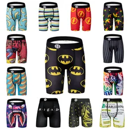 Summer sports underwer for man designer Men's underwears Pants 5-point Elastic Underwears Extended Cartoon Printed Mens Boxer Shorts Men