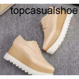 Stella Mccartney shipping new women Shoes free Camoflage Greeb Leather Wedge Elyse Nina Platform