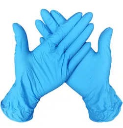 Guanti di pulizia usa e getta DHL in polvere blu in polvere in lattice in gomma PVC guanti non slip cucine guanti di lavaggio da cucina xD2318684381