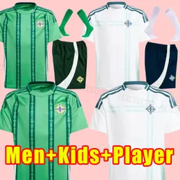 24-25 Kuzey İrlanda Çocuk Futbol Formaları Kiti Ev Away Çocuk Üniformaları Jersey Futbol Gömlek 2024 2025 Top ve Şort Çocuk Versiyonu Hayranlar Oyuncu Versiyonu