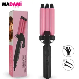 Tripple Barrels Curler 05 -calowy ceramiczny Curling Iron 200 ° C Instant Heating Mały loki styler 240515