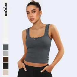 Women's spicy girl bm camisole tank Y2K new product lace pure desire style top bottom knit sweater F51521