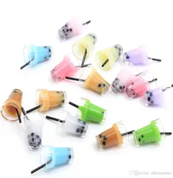 New 1326mm Bubble Tea Charms HiBall Milk Boba Drinks Keychain Jewellery Supply Summer Drink Pendants Earring Finding DIY8155937