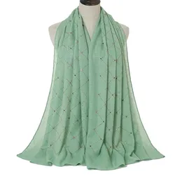 Lenços est glitter hijabs muçulmanos xale feminino de algodão lenço de algodão moda de grande tamanho de partida envolve turbans starard 1pc vareiascar1503994