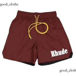 Rhude Short Mens Shorts Athletic Casual Mesh Short Men Womens 고품질 클래식 해변 패션 럭셔리 디자이너 캐주얼 스트리트 힙합 커플 Rhude Shirt 642