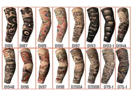 Aleatoramente na moda UNISSISEX Sport Outdoor Antiuv Mangas de tatuagem falsa Motocicleta braço de caminhada Proteção Mangas de meias quentes temporárias 8192358