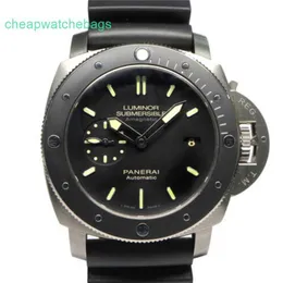 Luxury Watches Panerei Luminors Mechanical Automatic Watch Paneraiss Luminors 1950 Diving Amazon Titanio 47mm PAM00389 P #U199