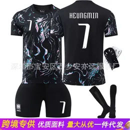 フットボールジャージー2425韓国アウェイチーム7サンXingjin No. 18 Lee Gangren Children's Adult Football Jersey Set