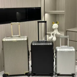 Designer resväska för män kvinnor aluminiumlegering boarding fall 20 26 30 tum stora kapacitetsbagage