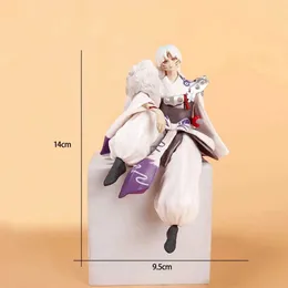 Figury zabawek akcji figuras de anime de dibujos animados de inuyasha y sesshoumaru modelo de juguetes coleccionables adorno de deceracin Pvc 14