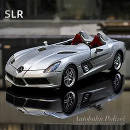 Diecast Model Cars 1 24 Mercedes Benz SLR Stirling Moss alloy car model die-casting and toy car toy car metal series model childrens gift