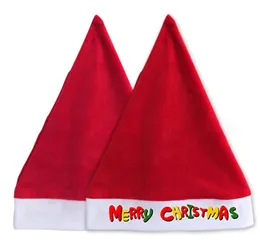 Personalized Santa Claus Hat Red Short Plush Cap Blank Sublimation Christmas Gifts Hats Festival Party Decoration4173808