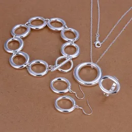 Collana regalo di Natale 925 set di gioielli in argento sterling S319 Vendita di massa a buon mercato set di gioielli da sposa a buon mercato