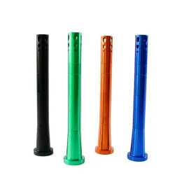 Newest Colorful Aluminum Alloy Removable Smoking Bong Filter Porous Down Stem Portable Bowl Container Hookah 14MM Female 18MM Male ZZ