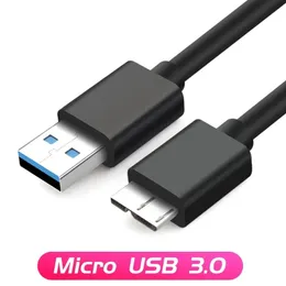 كابل USB 3.0 Micro B لمحرك الأقراص الصلبة الخارجي HDD Cord AM-Micro3.0 كابل شحن لـ Samsung Note3 S5 كابل الهاتف