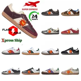 High Quality Wales Bonner Leopard Shoes Casual Shoes Indoor Women Men Vegan Red White Black Gum Silver Metallic Loafers Jogging Walking Trainers Sneakers Size 36-45