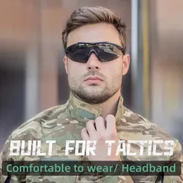 Наружные очки 3-линза Тактические очки устанавливают ветропроницаемые и пылепроницаемые CS военные стрельбы.