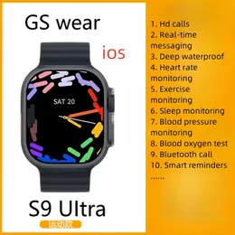 GS Smart Watch, freqüência cardíaca, impermeável, etapa de corrida, medição da pressão arterial, chamada Bluetooth e outros modos de exercício, rastreamento do sono, Enviar carregador sem fio