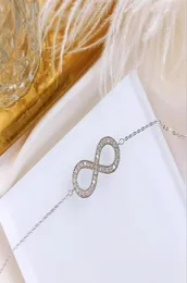 Jóias de luxo clássico Real 925 Stelring Silver Pave White Sapphire CZ Diamond Party Handmade Women Wedding Bracelet for Lover3201846