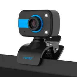 Kamery internetowe Kamera internetowa USB 10 megapikselowa kamera Web kamera internetowa z wbudowanym mikrofonem 360 stopni obrotowy clipon dla komputera Skype des