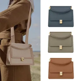 Designer Polen Le Cyme Beige Numero Un Nano Ma Shoulder Crossbody Women's Handbag Leather Bag