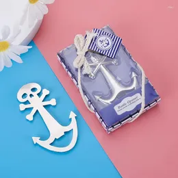 Вечеринка подарка 30 шт./Лот EST Bridal Shower Favors Nautical Anchor Bottle Opener для пляжного пиратского свадебного подарка и