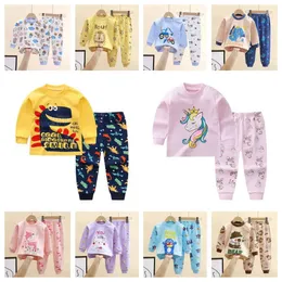 Pajamas Childrens Pajamas Childrens Pajama مجموعات الأولاد والبنات القطن D240515