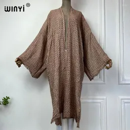 Yaz Winyi Kimono Afrika Elbise Plaj Giyim Kaplamalı Zarif hırka kıyafetleri Kadınlar Vintage Sexy Kaftan