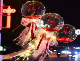 파티 장식 발렌타인 데이 (Led Rose Ball) 로즈 볼 빛화 화려한 꽃다발 풍선 장식 애호가 시간 선물 투명한 장식 7641482