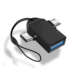 Per l'adattatore OTG OTG 2-in 1 Android OTG Type C Cavo per i convertitori del mouse USB per disco flash tablet tablet xiaomi convertitori mouse USB