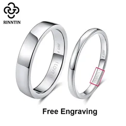 Rinntin 925 Sterling Silver Sterling Giorni di coppia incisa fai -da -te amanti personalizzati personalizzati Anniversary Hely Jewelry Regali 240430