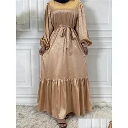 Ethnische Kleidung Eid Mubarak Kaftan Dubai Abaya Türkei muslimische Frauen Hijab Kleid Islam Caftan Maxi Robe Femme Vestidos Musman de Mode Dhimt