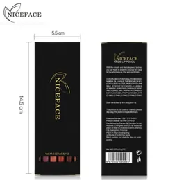 NiceFace Pro 12pcsset Renkler Su geçirmez dudak astar kalem uzun kaşa göz dudak kozmetikleri moda güzellik makyaj kitleri8474678